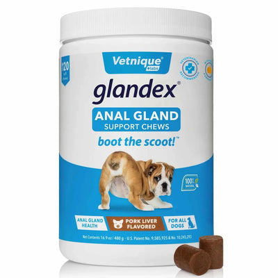 Glandex Pork Liver Soft Dog Chews Jar - Pets Perfect