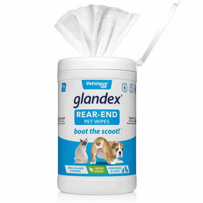 Glandex Anal Gland & Hygienic Pet Wipes 75 ct - Pets Perfect