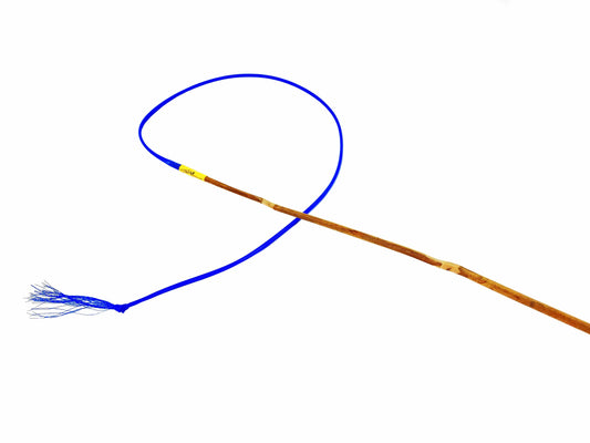 Cat Wand Toy - Kitty Boinks Bamboozler 12" Bamboo Interactive Teaser with Ribbon