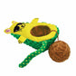 KONG(R) Wrangler AvoCATo Cat Toy shaped like an avocado with a cat face and a yarn ball attachment for cats.
