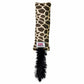 KONG(R) Kickeroo(R) Pattern #1 Cat Toy with giraffe print fabric and black textured tail for interactive play