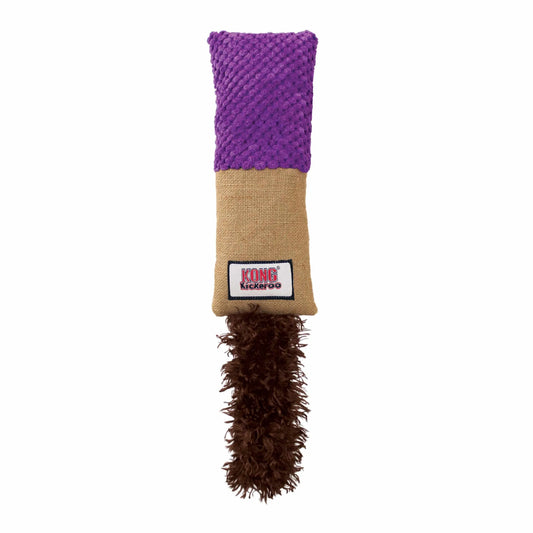 KONG Kickeroo Cuddler Cat Toy - Interactive Kicker Toy with Catnip and Burlap Texture