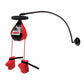 KONG(R) Connects(TM) Window Boxing Cat Toy with red and black boxing gloves hanging from punching bag on mounting arm