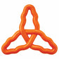 KONG(R) Flyangle Dog Fetch Toy Assorted Large in bright orange, durable design for active dog play and fetch sessions
