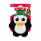 KONG Holiday Snuzzles Penguin Sm plush dog toy with green hat, black and white body, and orange beak for pet play