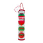 KONG Holiday Occasions Balls 4-pk Md in red and green colors, festive dog toys for playtime fun