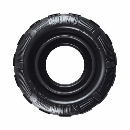 KONG(R) Extreme Tires Dog Chew Toy Medium/Large durable black tire-shaped dog toy for aggressive chewers in pet supplies
