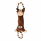 KONG(R) Tugger Knots Moose Dog Rope Toy Medium/Large with plush moose and durable rope loops for tugging play.