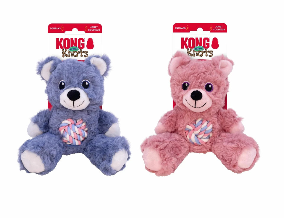 KONG Knots Teddy Dog Rope Dog Toy Assorted - Pets Perfect