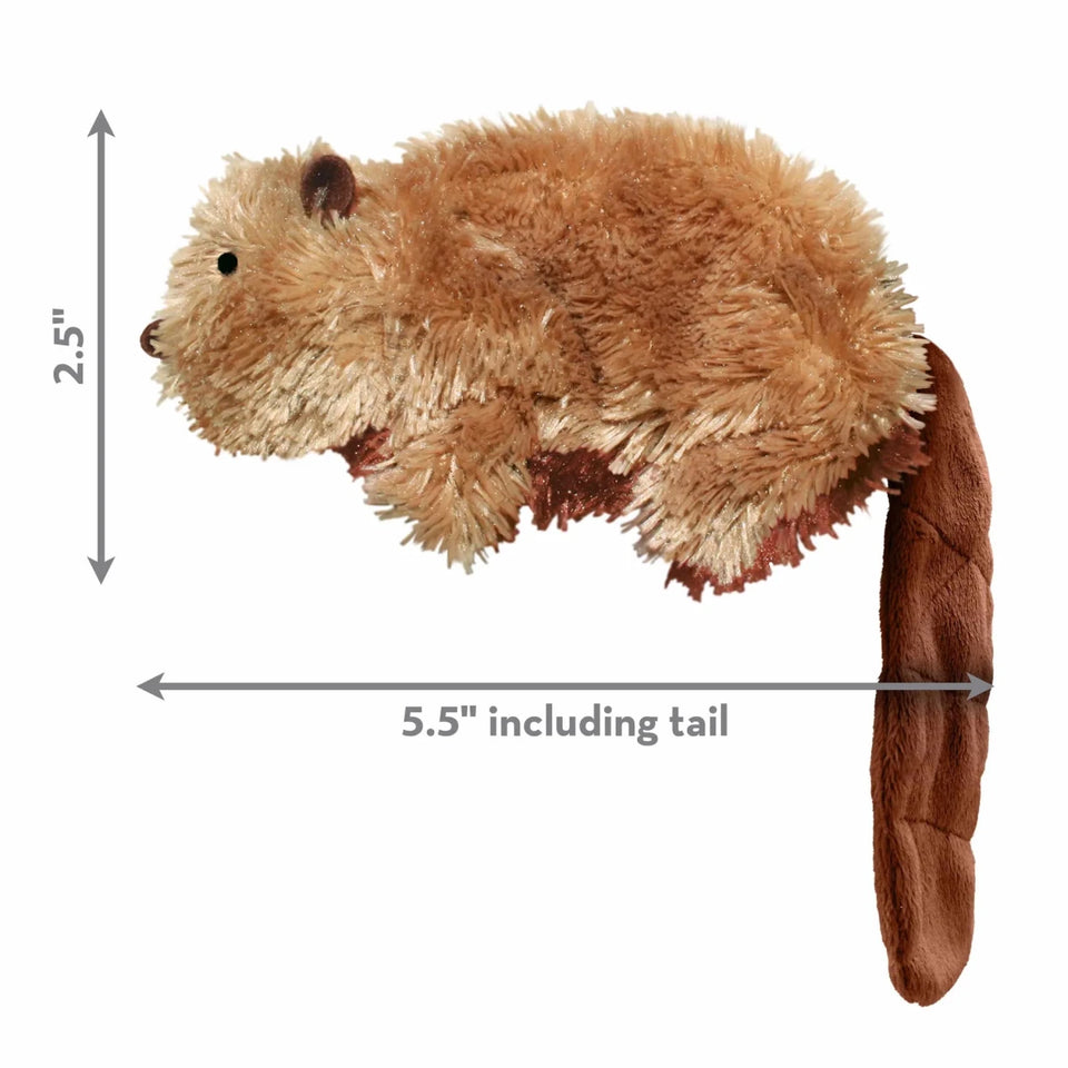 KONG Dr. Noyz Beaver Plush Dog Toy Small - Pets Perfect