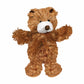 KONG(R) Dr. Noyz Teddy Bear Plush Dog Toy XS in brown with white snout, designed for pet supplies and dog toys.