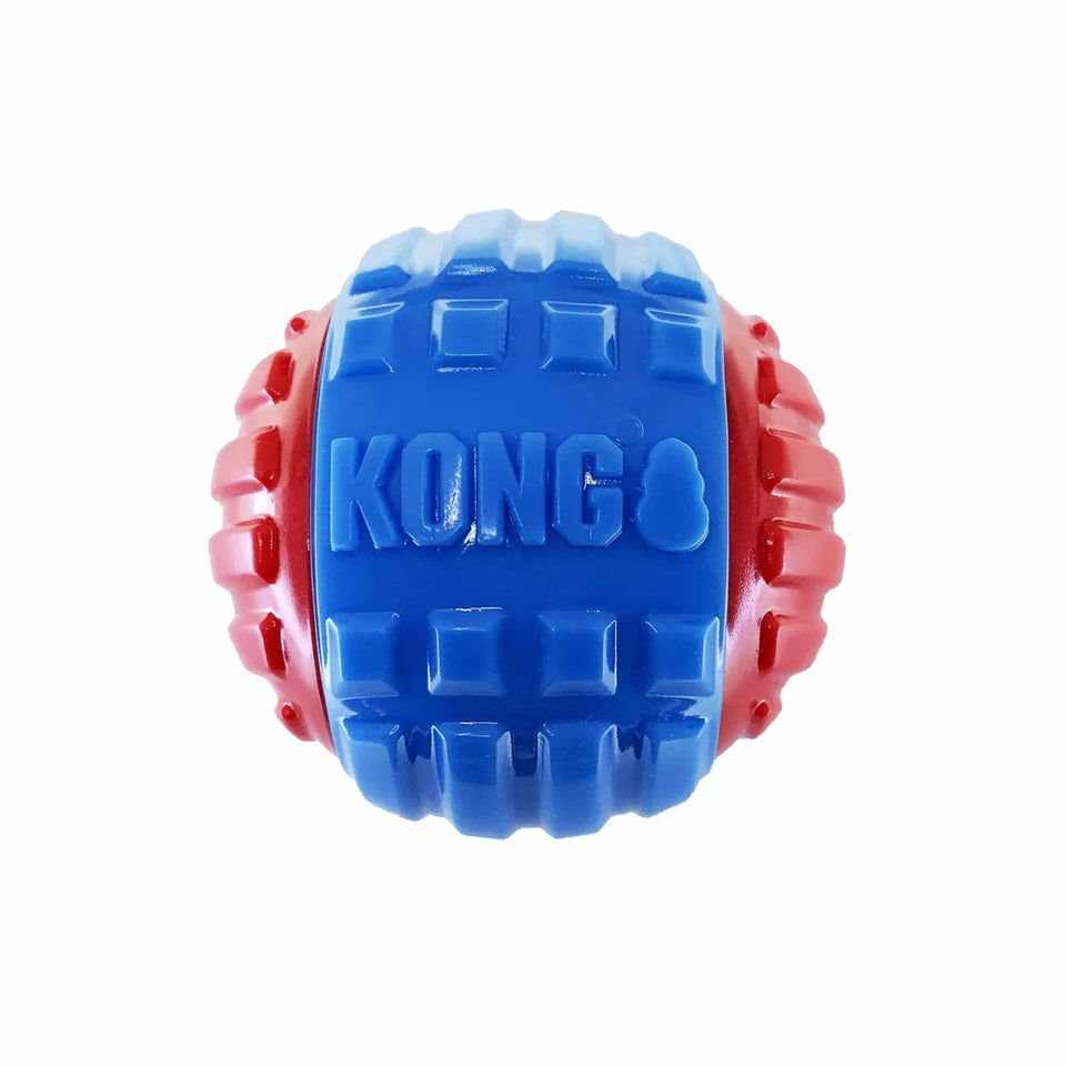 KONG CoreStrength Rattlez Ball Dog Chew Toy Large - Pets Perfect