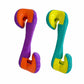 KONG(R) Rerun Whoosh Bone Dog Fetch Toy Assorted in purple orange and teal yellow for durable dog play and fetch.