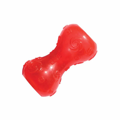 KONG Squeezz Dumbbell Squeaky Dog Chew Toy - Small Assorted - Pets Perfect