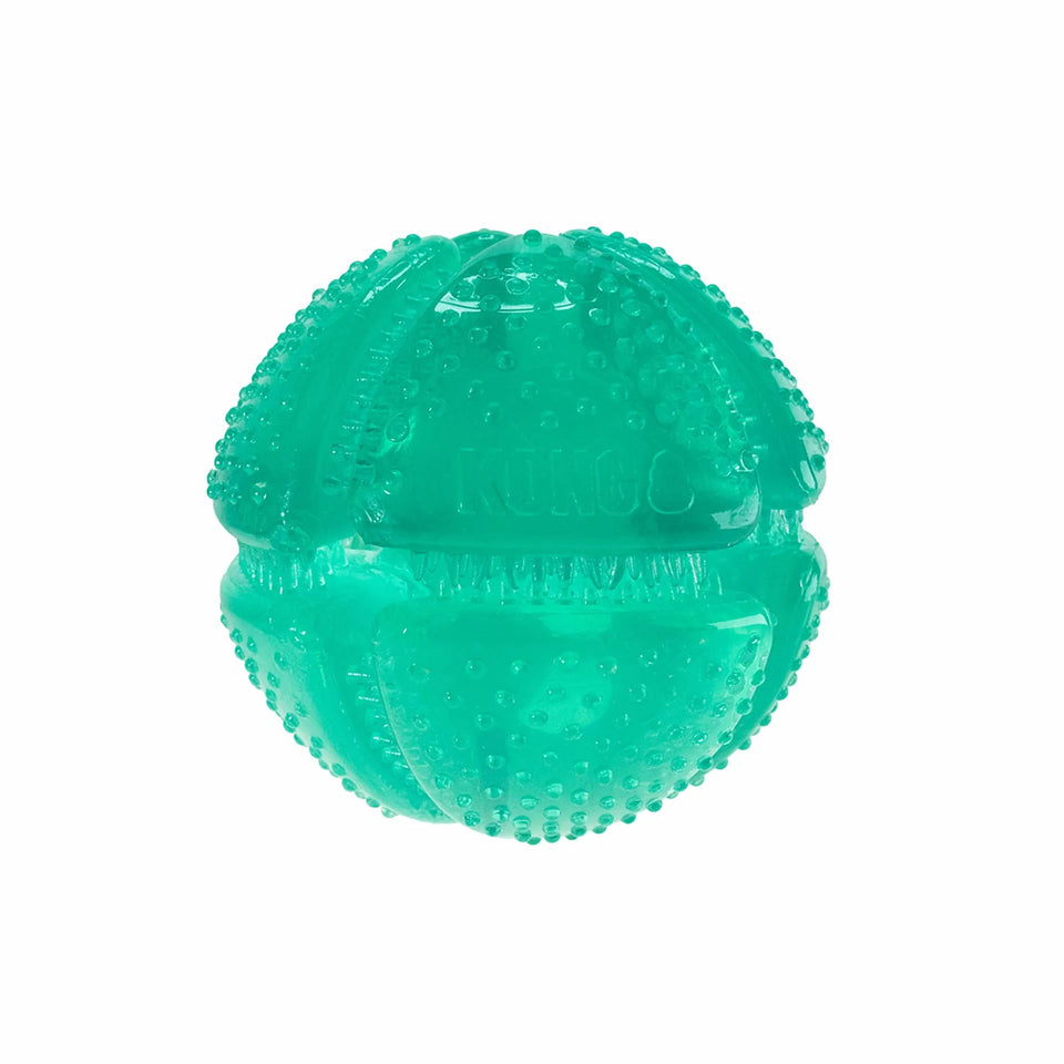 KONG Squeezz Dental Ball Dog Chew Toy Medium, view 3