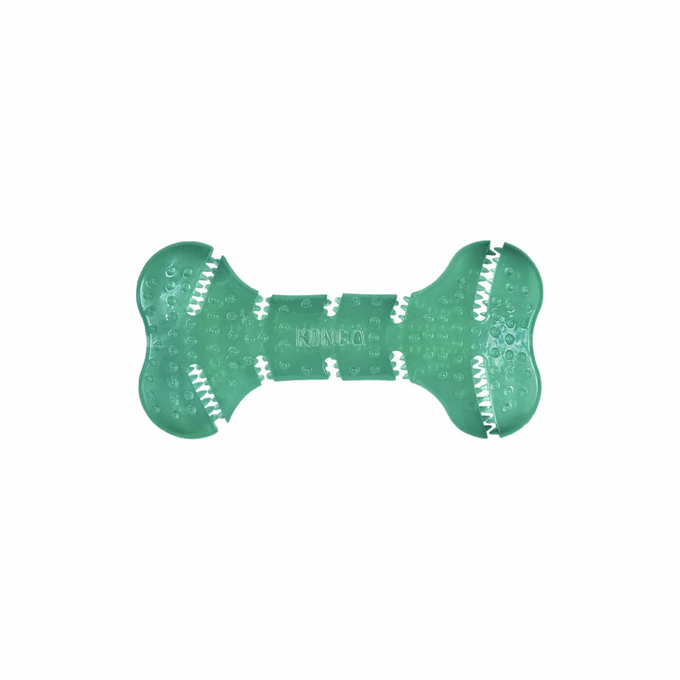 KONG Squeezz Dental Bone Dog Chew Toy Medium - Pets Perfect