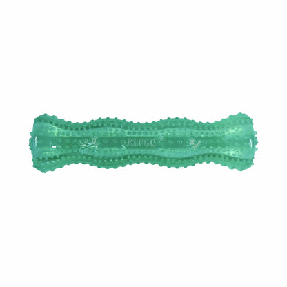 KONG(R) Squeezz(R) Dental Stick Dog Chew Toy Medium in green with textured surface for dental health and play