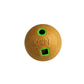 KONG(R) Bamboo Feeder Ball Dog Enrichment Toy Medium with natural bamboo texture and green openings for dog play and treats