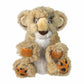 KONG(R) Comfort Kiddos Lion Dog Plush Toy XS soft tan and white stuffed animal with paw details for dogs