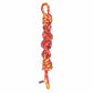 KONG(R) Rope Bunji Dog Toy Assorted in red and yellow braided rope for durable dog supplies and pet products.