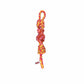 KONG(R) Rope Bunji Dog Toy Assorted in red and yellow braided rope with knots and loop for durable dog play.