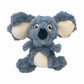 KONG(R) Scrumplez Koala Dog Plush Toy Medium soft grey and cream stuffed koala for dogs from PetsPerfect online pet store