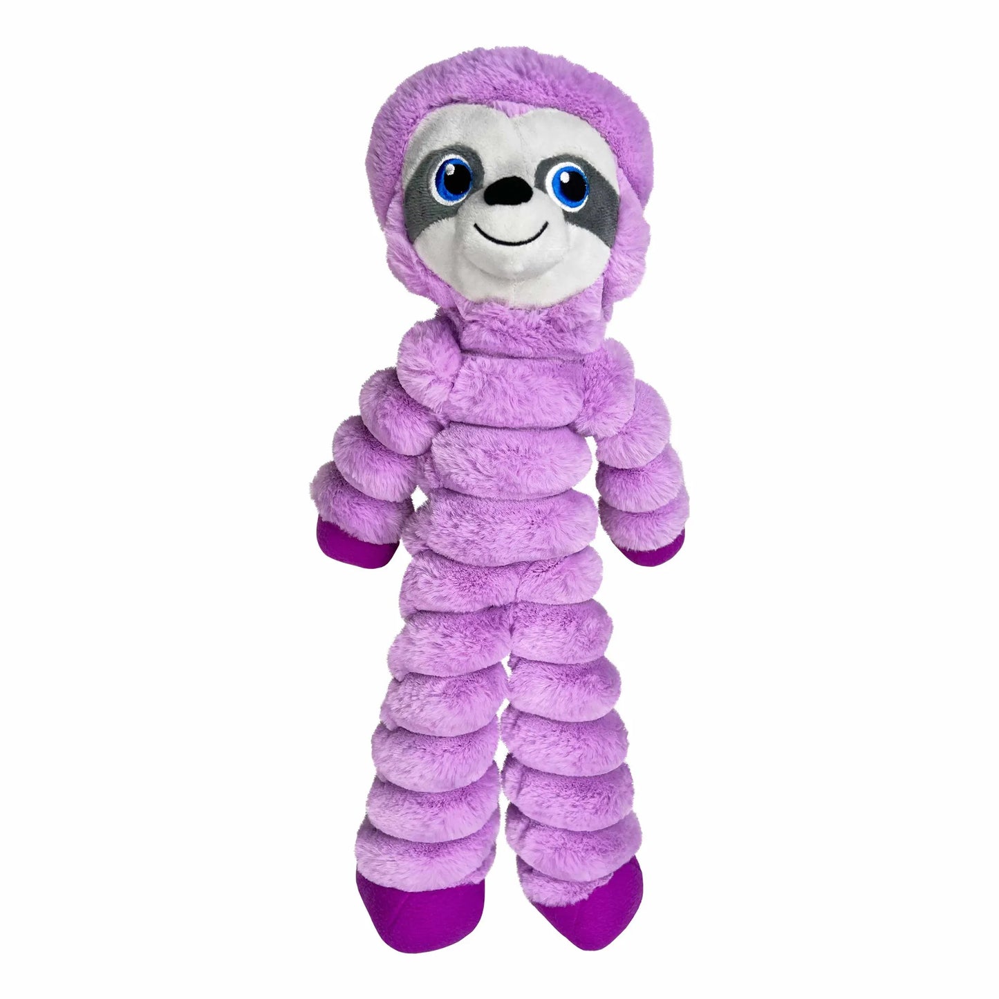 KONG(R) Shakers(TM) Crumples Sloth Dog Plush Toy XL in purple, soft and durable dog toy from PetsPerfect online pet store