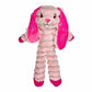 KONG(R) Shakers(TM) Crumples Bunny Dog Plush Toy XL in pink with long floppy ears and textured body for dogs
