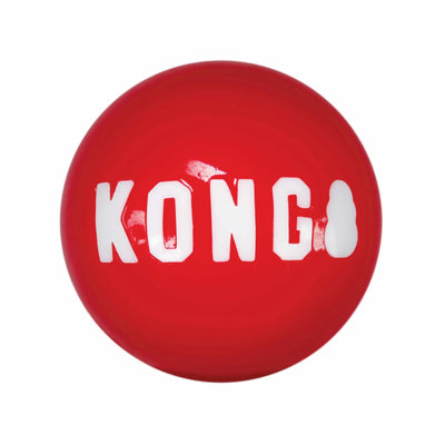 KONG Signature Balls Dog Fetch Dog Toy, LARGE 2PK/1