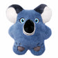 KONG(R) Snuzzles Koala Dog Plush Toy Medium in soft blue and black with white ears, designed for dog play and comfort.