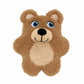 KONG(R) Snuzzles Kiddos Teddy Bear Dog Plush Toy Small soft brown teddy bear with blue eyes and a smiling face for dogs