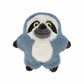 KONG(R) Snuzzles Kiddos Sloth Dog Plush Toy Small, soft blue and white stuffed animal for dogs