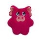 KONG(R) Snuzzles Mini Pig Dog Plush Toy XS in bright pink with soft fabric, designed as a cute pig for dog playtime.
