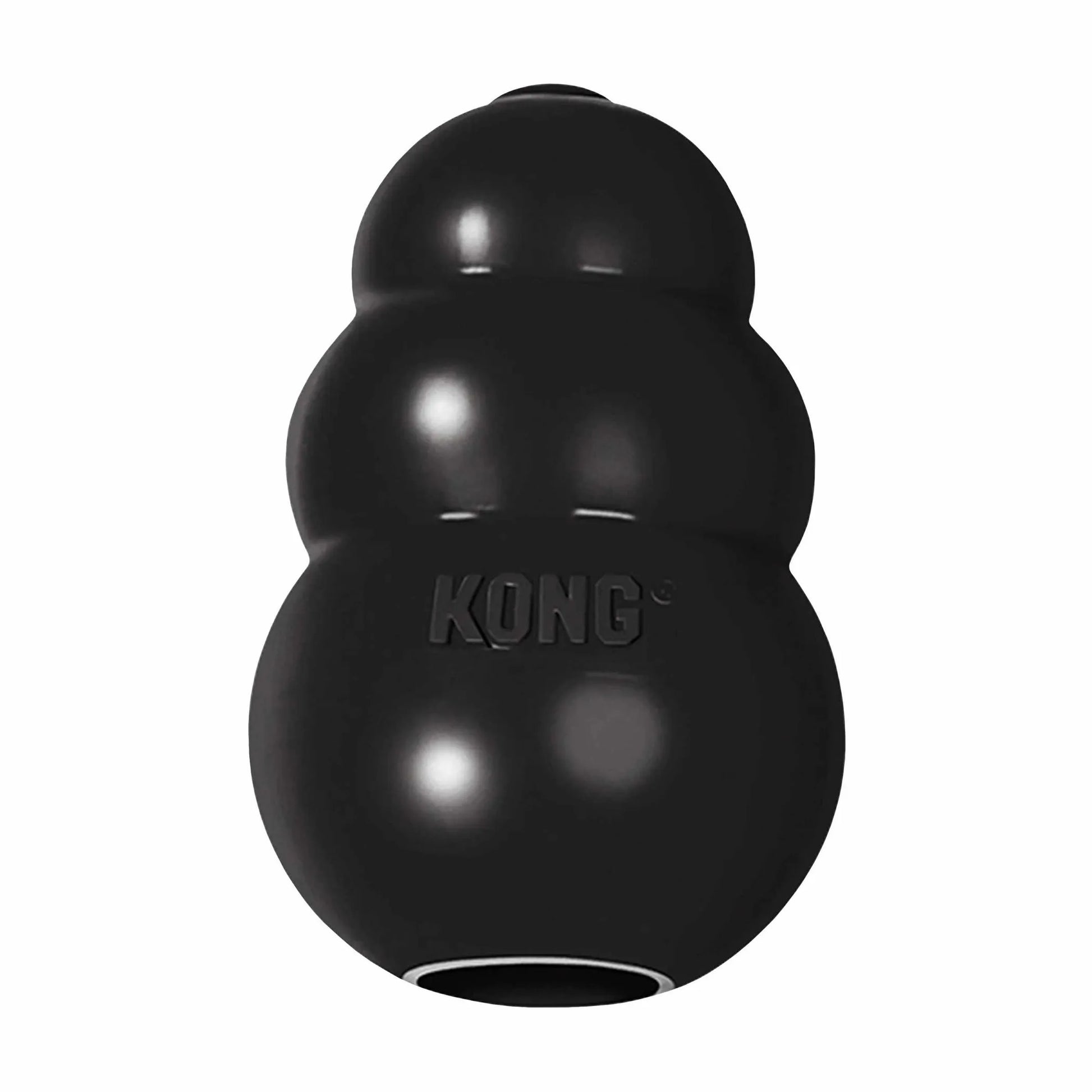 KONG(R) Extreme Dog Chew Toy in black, designed for durable dog chewing and interactive play.