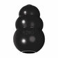 Black durable rubber KONG(R) Extreme Dog Chew Toy designed for strong chewers to promote healthy teeth and mental stimulation.