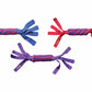KONG(R) Tugga Wubba Dog Tug Toy Assorted in red, blue, and purple durable braided dog toys for pets
