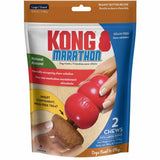 KONG Marathon Long-Lasting Peanut Butter Dog Chew Treats - Large 2 Pack