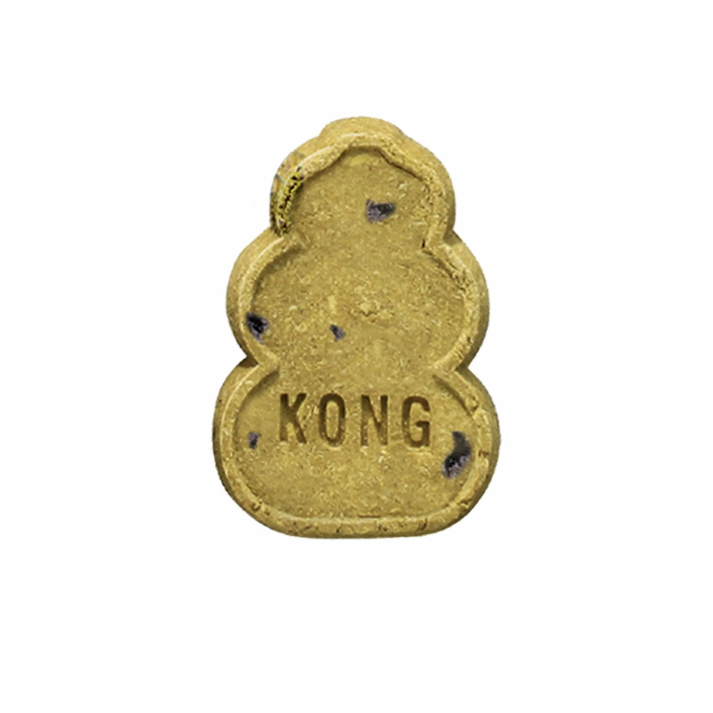 KONG(R) Snacks(R) Puppy shaped dog treat with visible ingredients, durable and tasty for puppies.