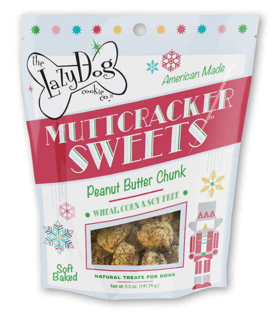 Lazy Dog Muttcracker Sweets - Soft Chewy Holiday Snacks (1lb)