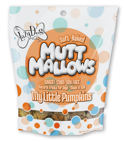 Lazy Dog Mutt Mallows Pumpkin Training Dog Treats - Soft Marshmallow Rewards for Sensitive Stomachs - Pets Perfect