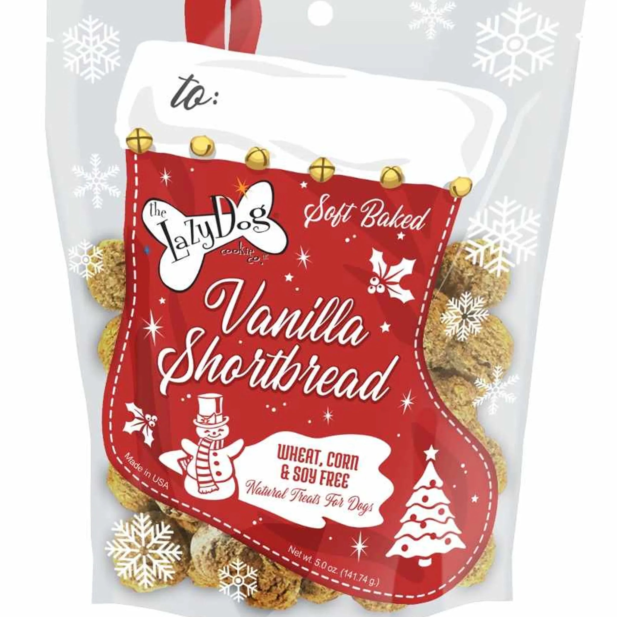 Lazy Dog Vanilla Shortbread Stocking