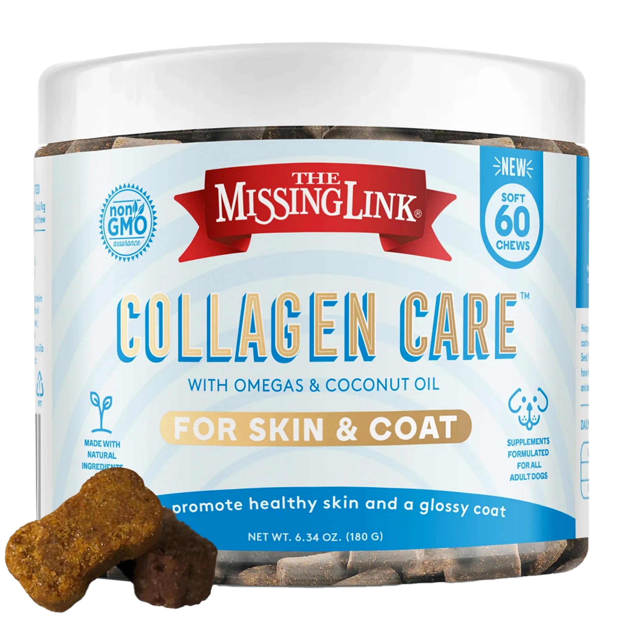 The Missing Link - Collagen Care Skin And Coat Soft Chew 60Ct