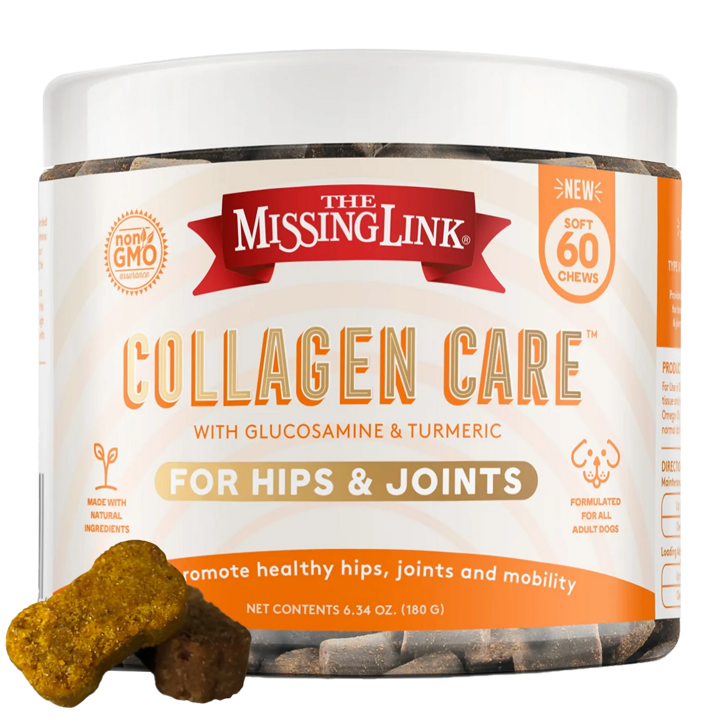 The Missing Link Collagen Care Hips & Joints Soft Chews - 60ct