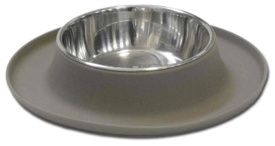 Messy Mutts Single Silicone Feeder Grey X-Large - Pets Perfect