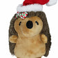 Multipet Hedgehog W/Hair Bow & Red Santa Hat - 8"