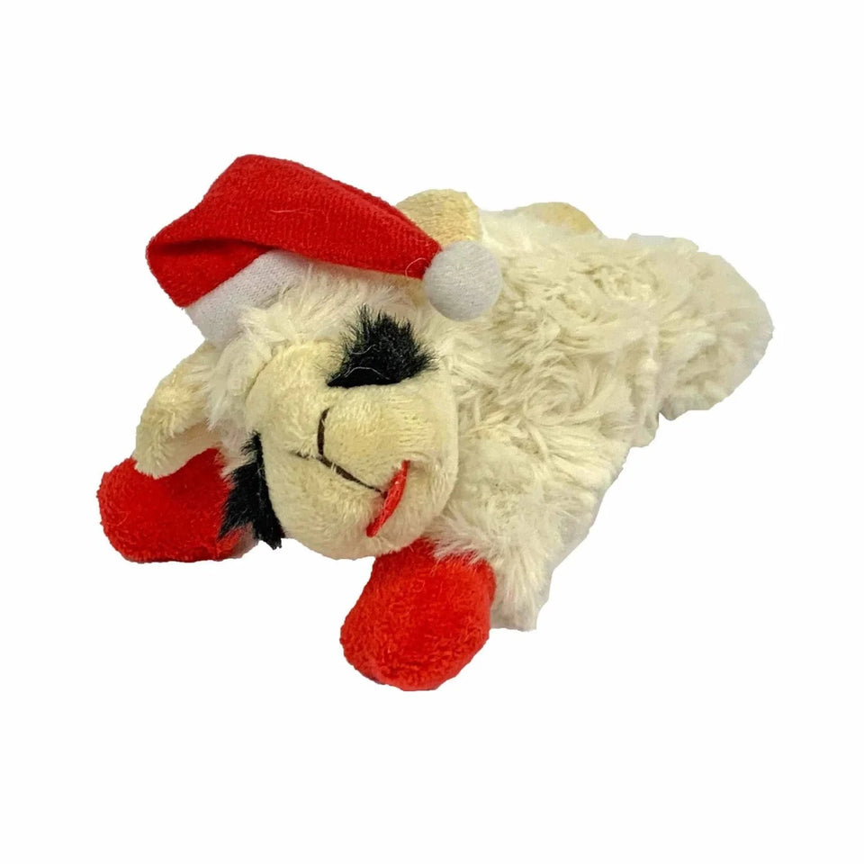 Multipet Holiday Lamb Chop with Santa Hat - Pets Perfect