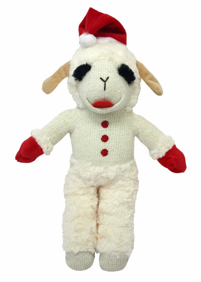 Multipet Lamb Chop Standing with Santa Hat - Pets Perfect