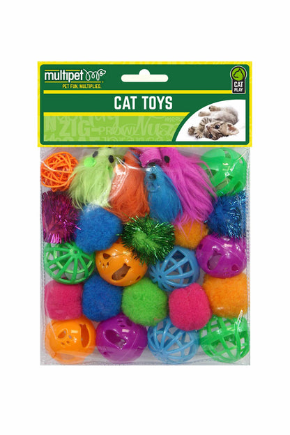 Multipet Cat Value Pack Toys 24pc - Pets Perfect