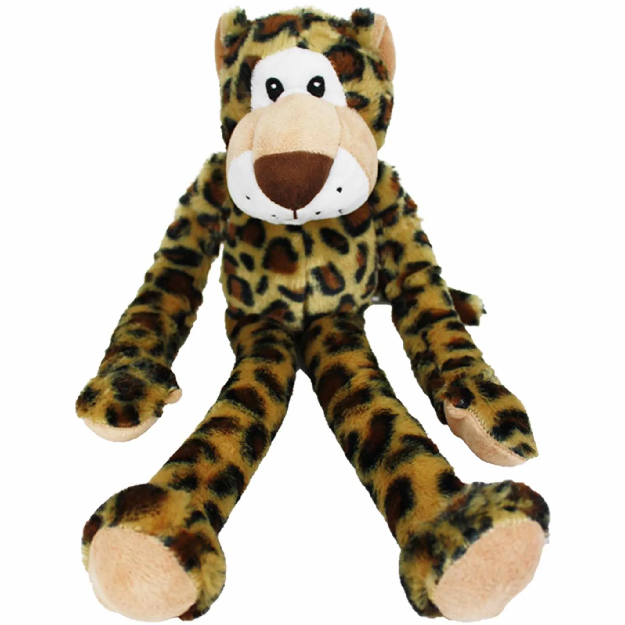 Multipet Swingin' Safari Leopard Plush Dog Toy 19"
