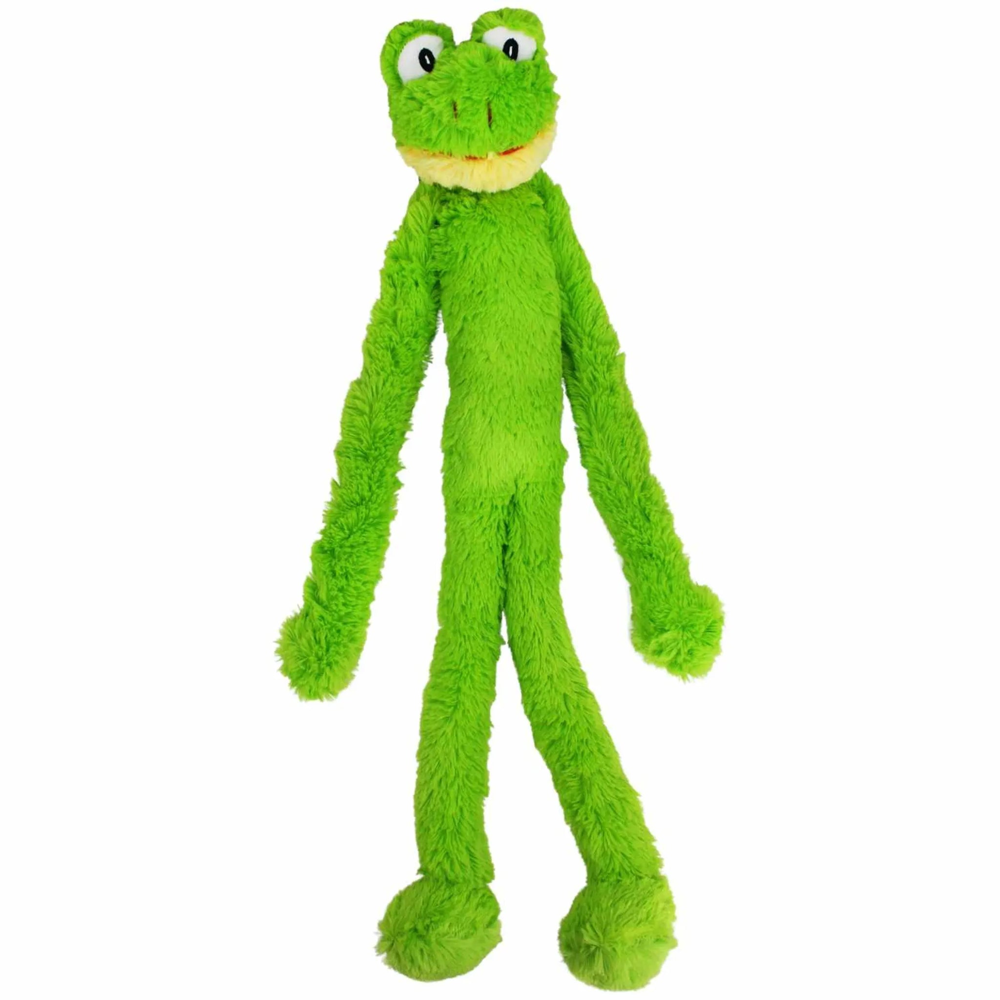 Multipet Swingin' Slevins(R) Frog Plush Pet Dog Toy 27"